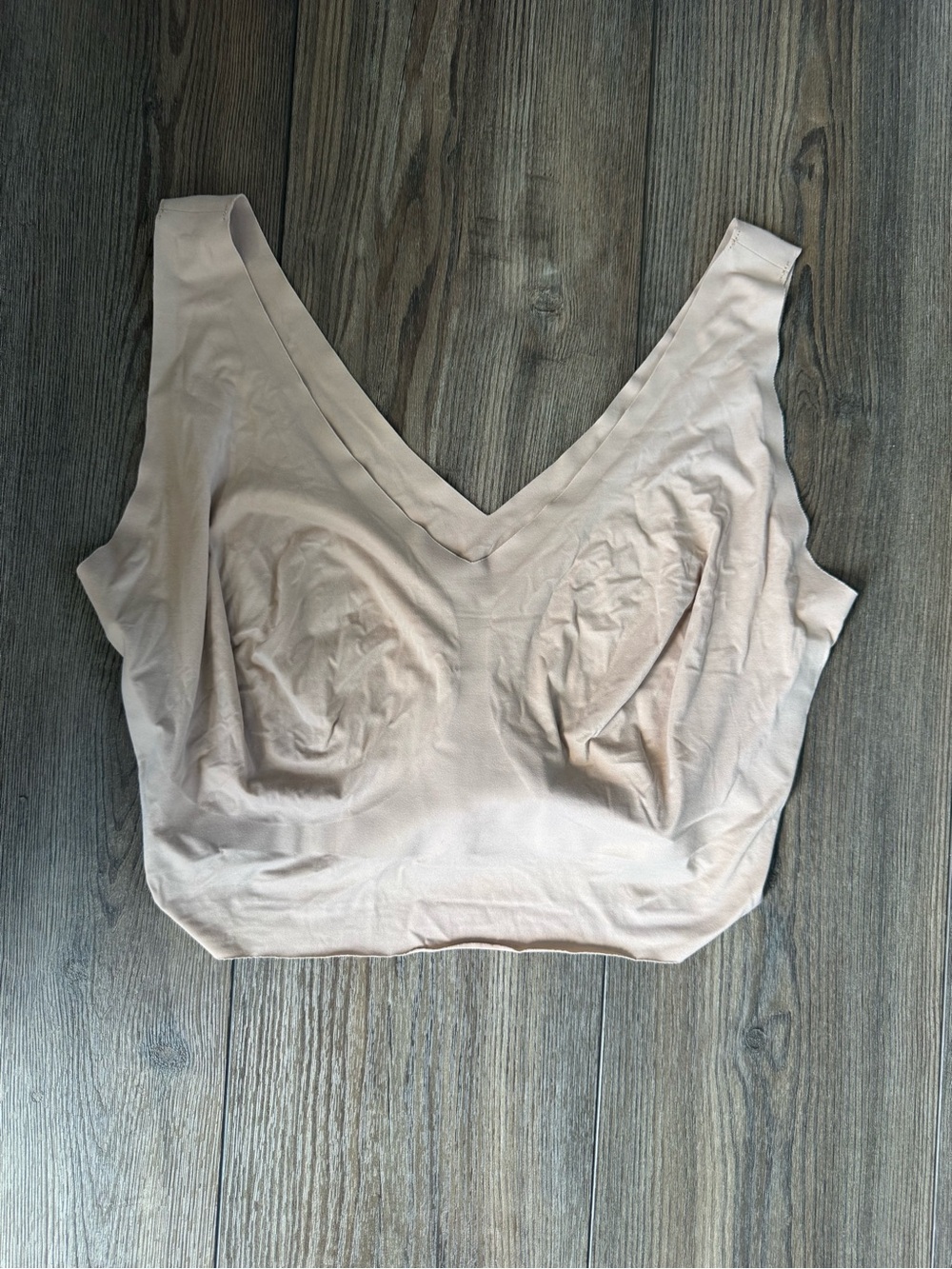 Soma Soft V-Neck Nude/Taupe Seamless Bralette